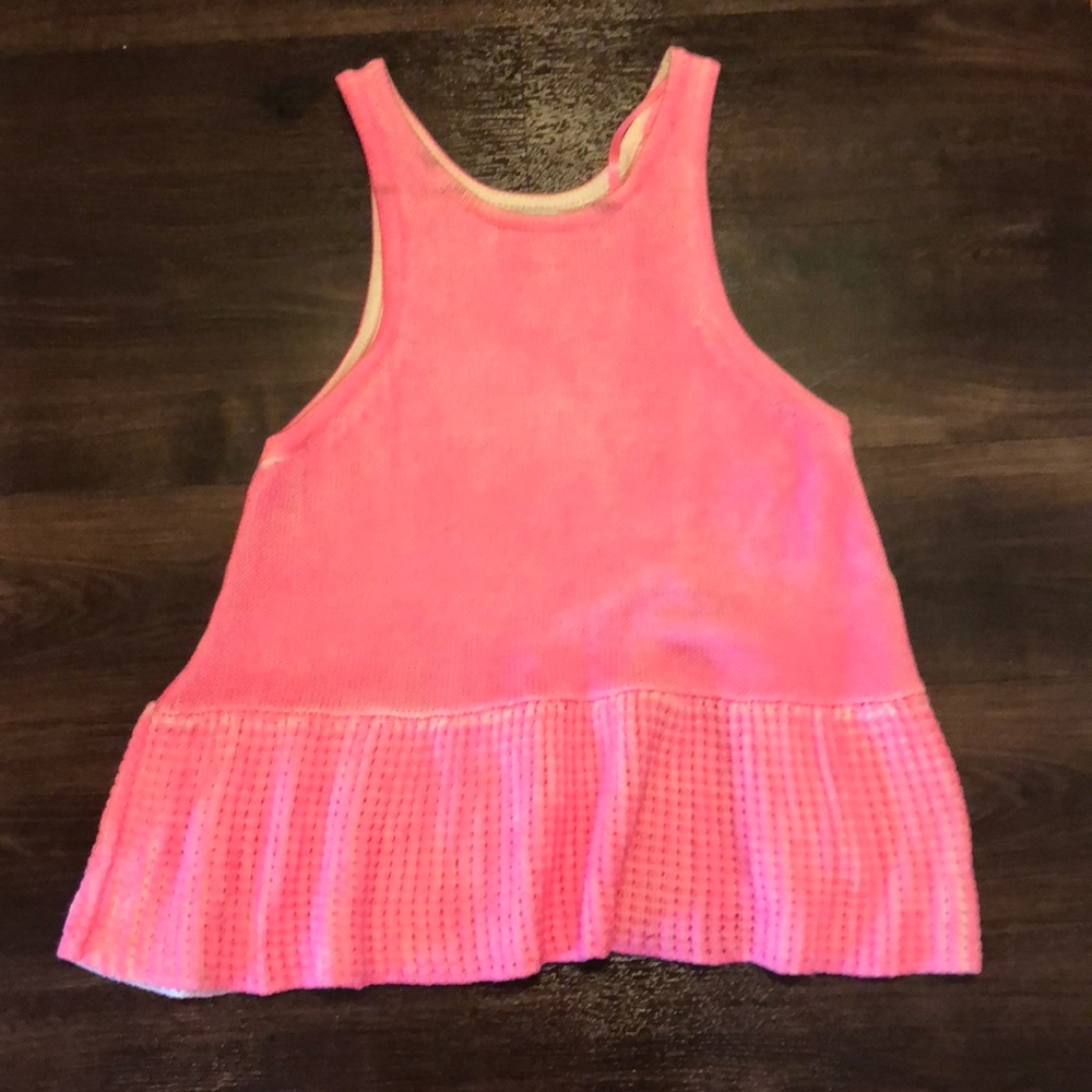 Finders Keepers knit peplum tank top